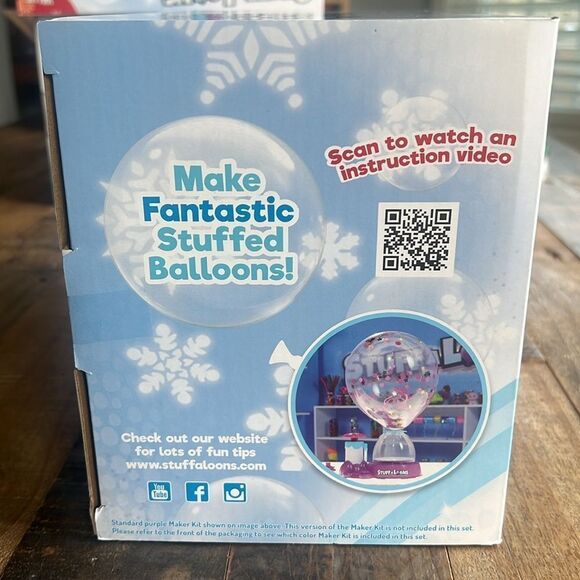 STUFF-A-LOONS SNOWGLOBE MAKER KIT VALUE SET PENGUIN MAKE STUFFED BALLOONS SQUISH - Picture 5 of 5